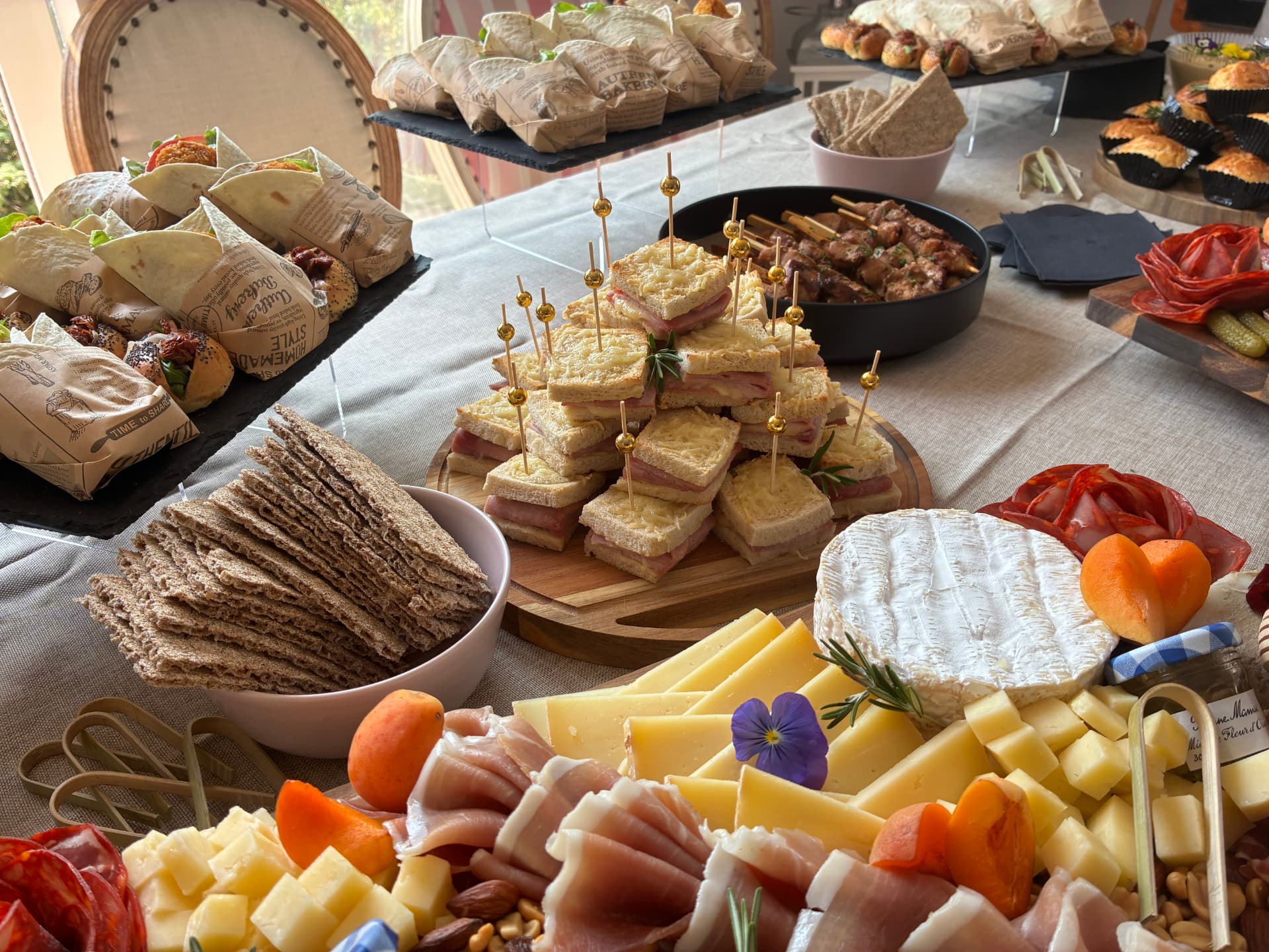 Buffet avec installation sur place